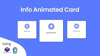 Responsive Info Cards with Hover Effect (2021!) | How to Create Responsive Info Cards Section in CSS
