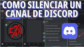 ¡¡¡¿¿¿COMO HACER PARA SILENCIAR UN CANAL DE DISCORD???!!!