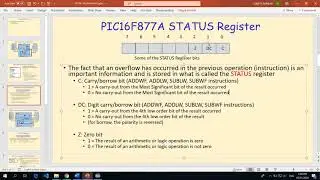 PIC16F877A Status Register
