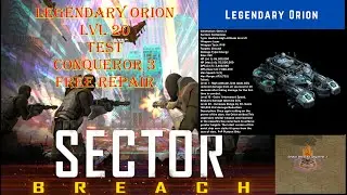 War Commander : LEGENDARY ORION LVL 20 TEST/ CONQUEROR 3/ FREE REPAIR