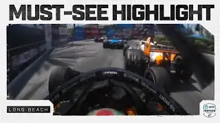 Must-see: Arrow McLaren teammates Pato O'Ward, Alexander Rossi COLLIDE at Long Beach | INDYCAR