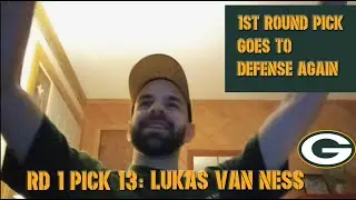 Packers Fan Reacts To The Pick Of Iowa Pass Rusher Lukas Van Ness