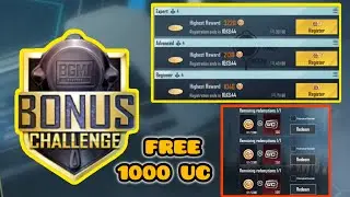 BONUS CHALLENGE IN BGMI IS BACK (1000 UC Free) BGMI BONUS CHALLENGE KAISE KHELE