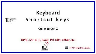 Ctrl A to Z shortcut Key | Computer Shortcut Keys | Keyboard Shortcuts