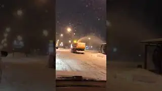 Heavy snow ❄️ in Moscow Russia