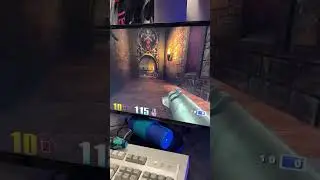 Playing some Quake 3 on the 98SE machine. #retrogaming #windows98