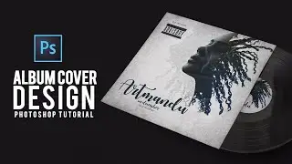 Album cover design in photoshop