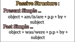 English Grammar | Active & Passive sentences 