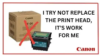 CANON IPF750 PRINTHEAD ERROR WITHOUT CHANGING PRINTHEAD