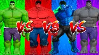 SUPERHERO COLOR DANCE CHALLENGE Hulk vs Red Hulk vs Blue Hulk vs Black Hulk