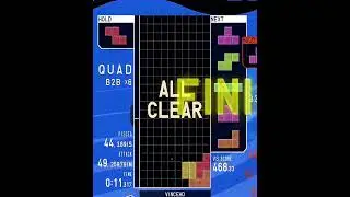 Crazy Modern Tetris game in TETR.IO cup 15