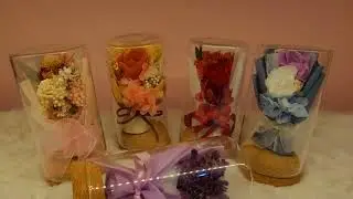 Mini Glass Preserved Flower