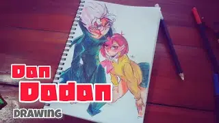Drawing okarun x Momo ayase Dandadan