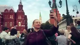 Манежная площадь и салют 12 июня на День России