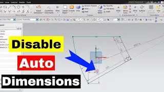 How to Turn off Auto Dimension in NX
