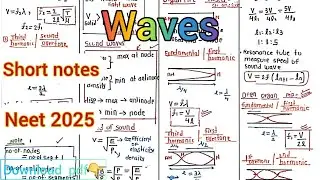 waves Short Notes | NEET 2025