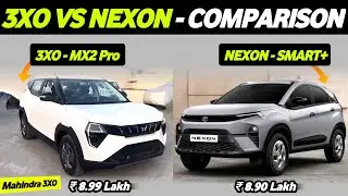 Mahindra 3XO MX2 Pro vs Nexon Smart Plus - Comparison | Mahindra 3XO vs Tata Nexon Comparison