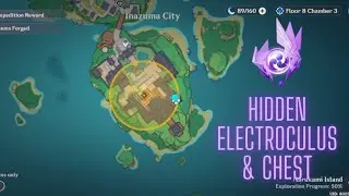 Hidden Electroculus in Inazuma City - And Hidden Chest - Genshin Impact