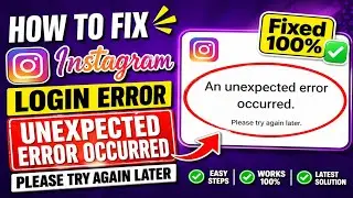 How to fix instagram unexpected error occurred tamil | instagram login problem unexpected error occ