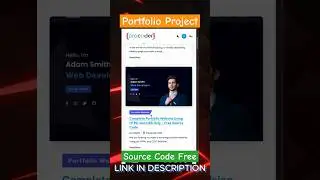 Portfolio Template with Source Code 🤩 