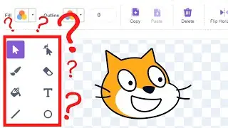 How to use the vector image tools in Scratch