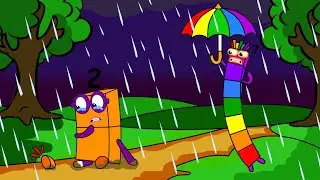 Numberblocks 2 hurt and alone - Numberblocks fanmade coloring story || Studio Cakningkak