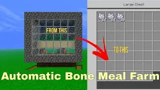 Automatic Bone Meal Farm (Minecraft Bedrock 1.20+)