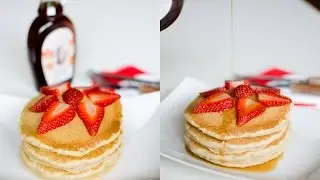 Pancakes vegan | senza latte, senza uova, con farina integrale. RICETTA FACILE!