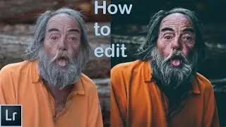How to edit street portraits in Lightroom ( urban and dramatic style).