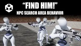 Search Area Behavior and Behavior Factory - Unity/C# - Game AI Mastery Part 18