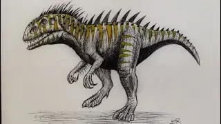 How to Draw INDOMINUS REX Level 40 - GEN 2 || Jurassic World the Game