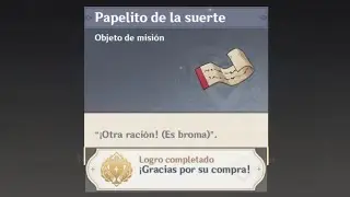 Logro: ¡Gracias por su compra! - Genshin Impact