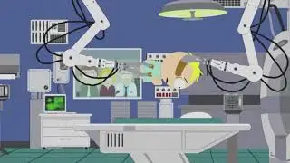 butters has a device shoved up his ass