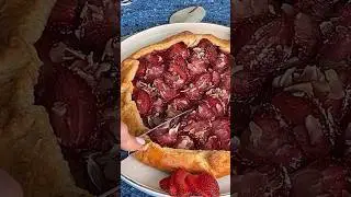 Летняя выпечка / клубничная галета #вкусно #пирог #рецепты #простыерецепты