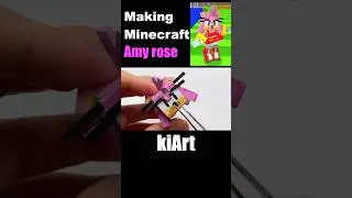 Making Minecraft Amy Rose [kiArt] #minecraft #sonic #amy