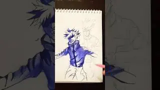 Drawing Gojo Satoru  #gojosatorufanart #gojo #gojosatoru #viral #art #jujutsukaisen #drawing