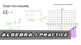 Algebra 1 Practice - Graph a Linear Inequality on a Coordinate Plane (Example 2)