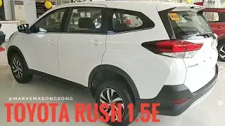 Toyota RUSH 1.5E Gas ENGINE- WHITE (Philippines) | Walk Around by Marvs Masongsong | Toyota Batangas