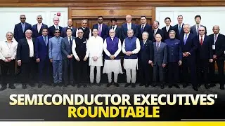 PM Modi chairs a Semiconductor Executives Roundtable meeting at 7, LKM