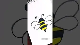 How to Draw a cute Honey Bee Step By Step 