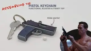 Assembling the Pistol Keychain — functional BB blaster & fidget toy!