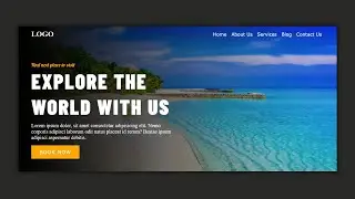 Header Design Using HTML CSS in just 7 minutes