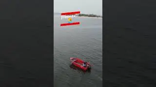 Утопили!!! Испытание пошло не по плану, даже квадрокоптер не устоял от красоты Триеры 390 румпель