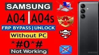 Samsung A04 FRP Bypass Without Pc | samsung A045F, A047F, Google Account Bypass | A04s Frp Bypass