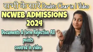 Ncweb Admissions 2024 Most Important Doubts Session { Q & A } By Jaya Yadav Didi