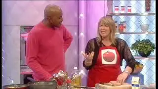 Celebrity Ready Steady Cook Fern Britain and John Leslie 2001