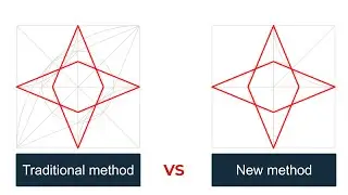 Traditional method VS New method to draw Islamic motif no2
