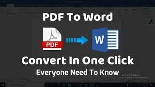 How to easily convert PDF To Word without software | Excel Keys | Every Need To Know