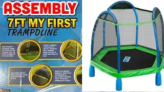 My First 7Ft Trampoline #Unboxing #Assembly | Hướng Dẫn Lắp Ráp Bạt Nhún Nhảy #AllSeasonsUSA #U1Min