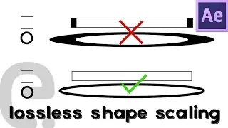 Scale shapes without affecting strokes in After Effects | Quicktip Tutorial
